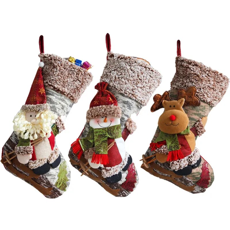 Chaussette De Noël Festive