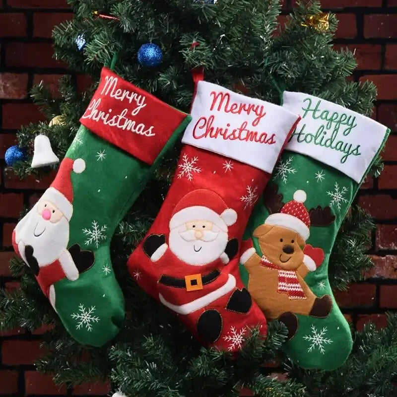 Chaussette De Noël Cheminée