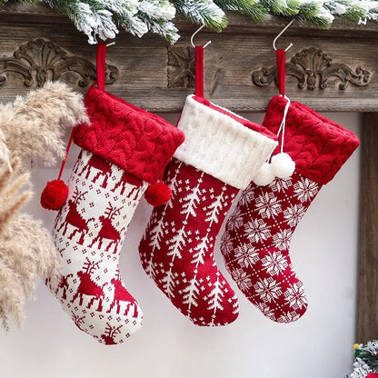 Chaussette De Noël Cheminée