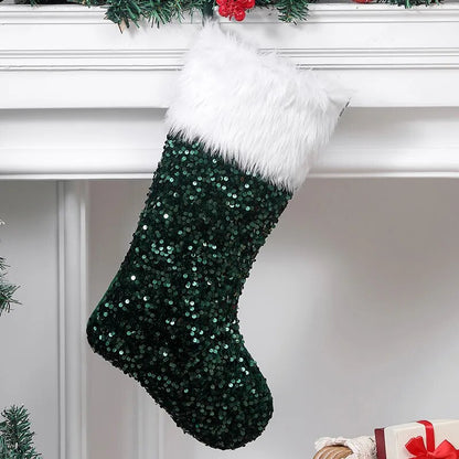 Chaussette De Noël à Sequin