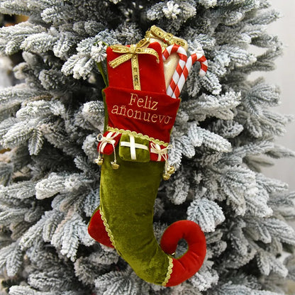 Chaussette De Noël Elfe