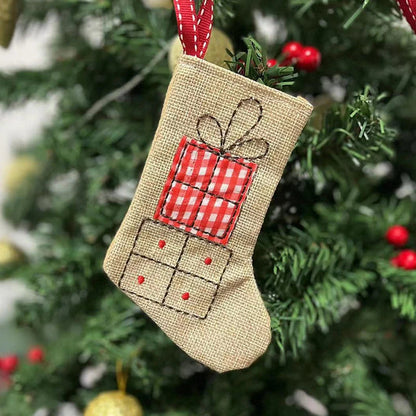Bas de Noël Brodé