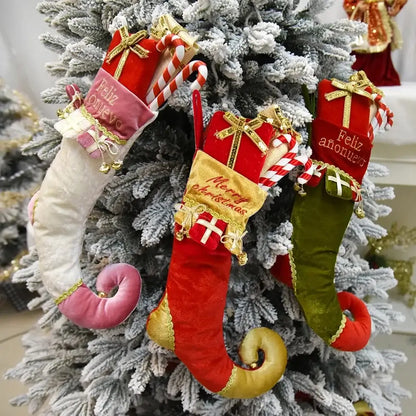 Chaussette De Noël Elfe